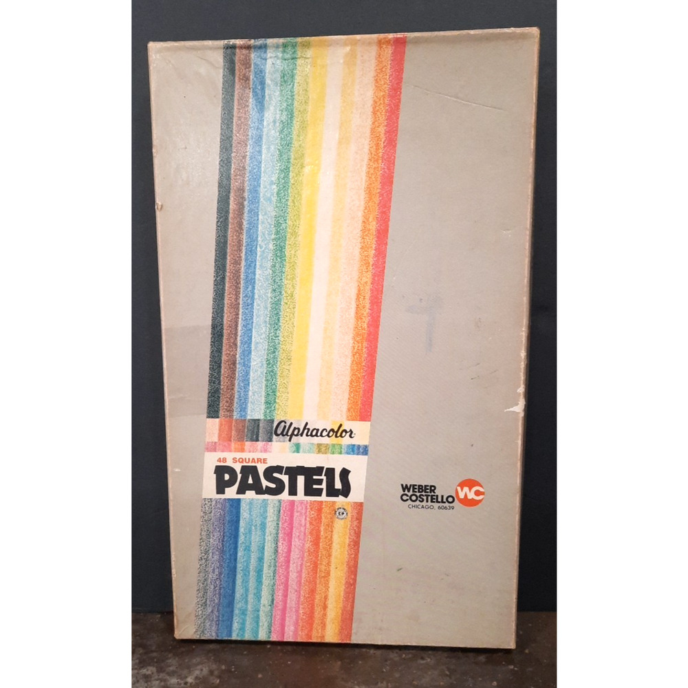 Vintage Square Stick Pastels Set of 48 Weber Costello Alphacolor in Box